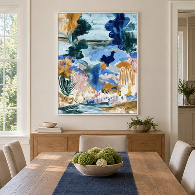 Ivory Painted Sonata: Marine Botanical Art — dining white