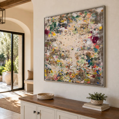 Ivory Painted Passage: Meadow Blossom Art — entry silver