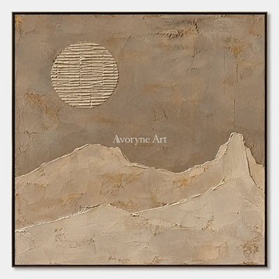 Dune Halo: Minimal Desert Landscape Wall Art — primary