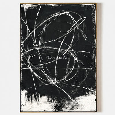 Chalk Constellation: Minimalist Black Line Wall Art — primary