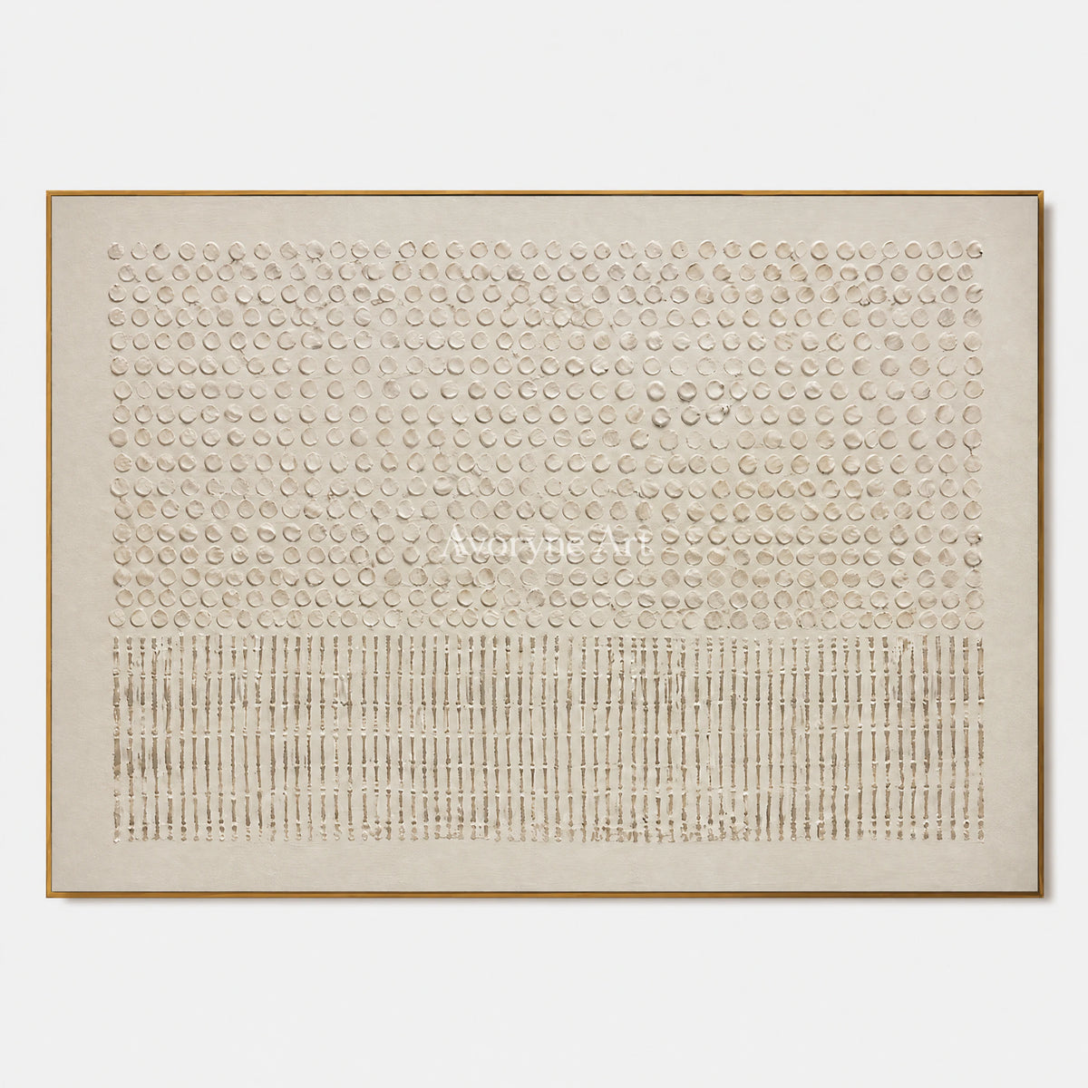 Quiet Glyphs: Minimalist Relief Panorama Wall Art — primary