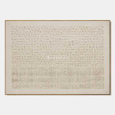 Quiet Glyphs: Minimalist Relief Panorama Wall Art — primary