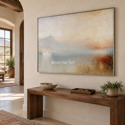 Ivory Open Cadence: Misty Water Landscape — entry silver