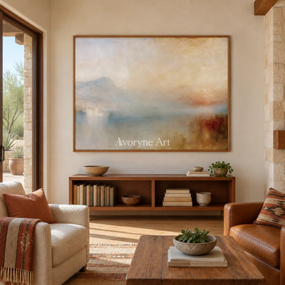 Ivory Open Cadence: Misty Water Landscape — villa wood