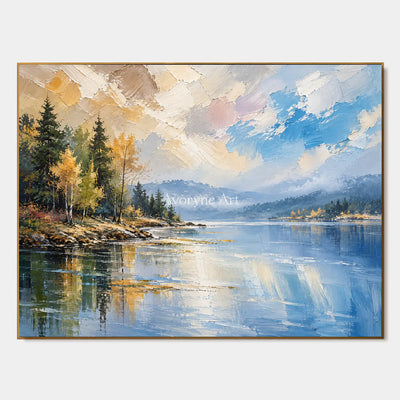 Pinewater: Mountain Lake Landscape Wall Art — primary