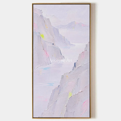 Tender Passage, hand-painted mountain landscape wall art by Hamish McAllister