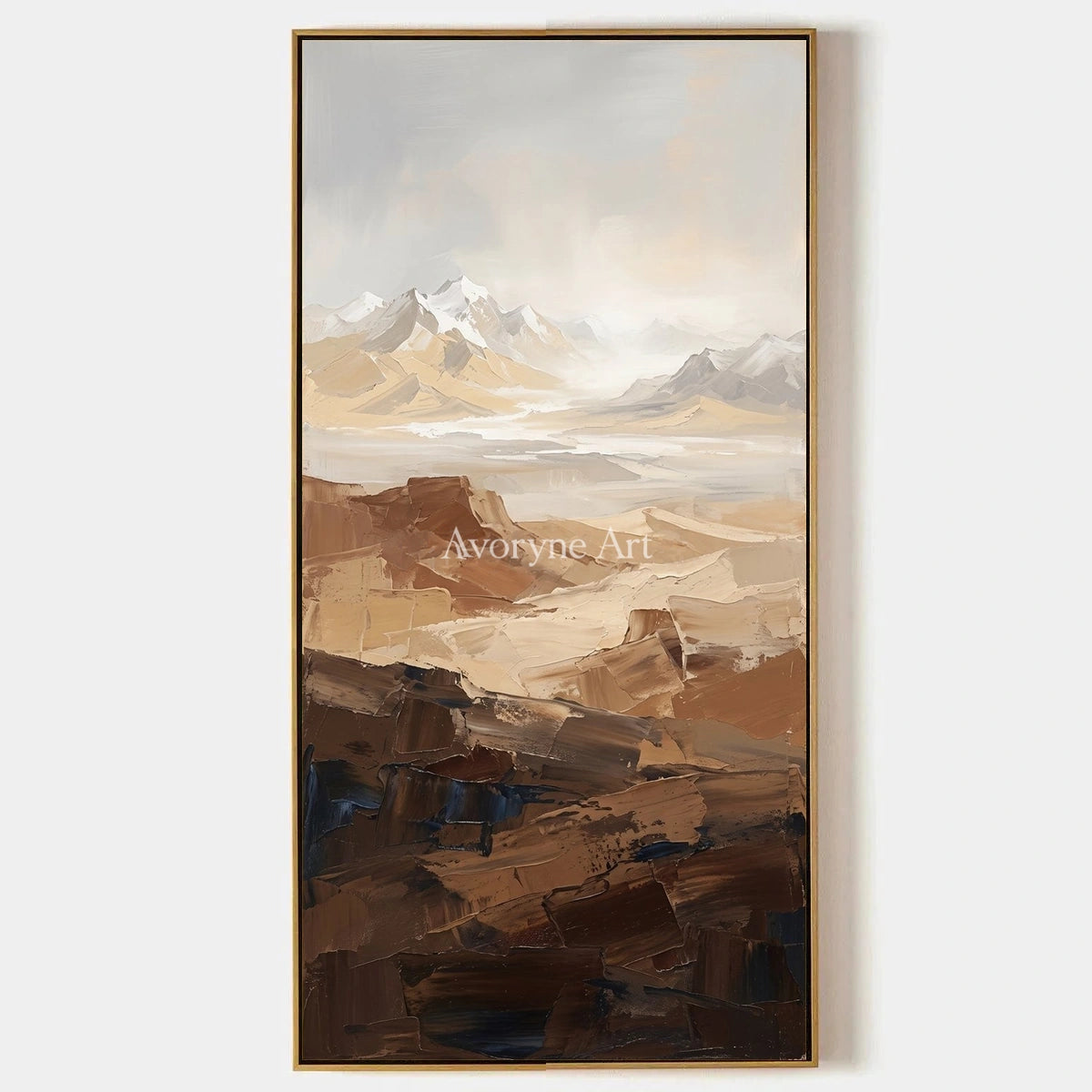 Winding Prelude, hand-painted mountain landscape wall art by Hamish McAllister