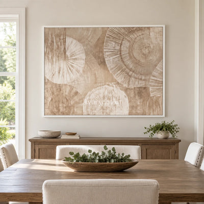 Aster Prism: Neutral Arc Texture — dining white
