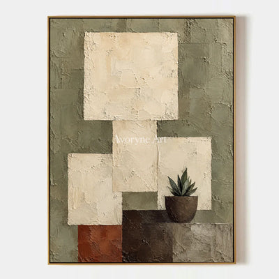 Sage Alcove: Neutral Botanical Still Life Art — primary