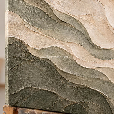 Aster Pebble: Neutral Coastal Relief — detail easel