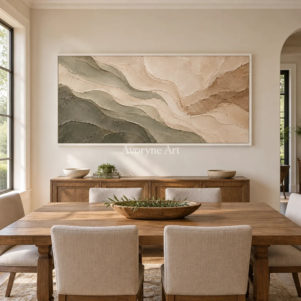 Aster Pebble: Neutral Coastal Relief — dining white