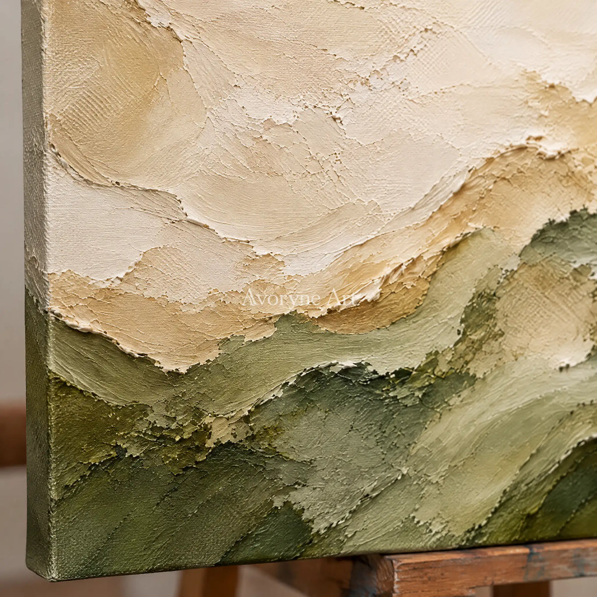 Aster Slate: Neutral Coastal Relief — detail easel