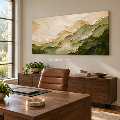 Aster Slate: Neutral Coastal Relief — office frameless