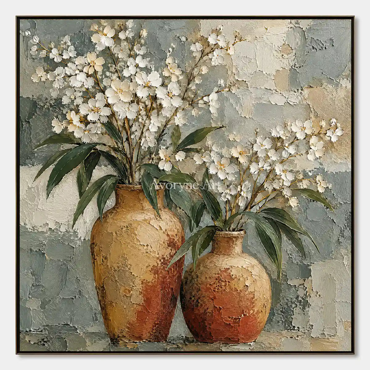 Pottery and Petals: Neutral Floral Still Life — primary