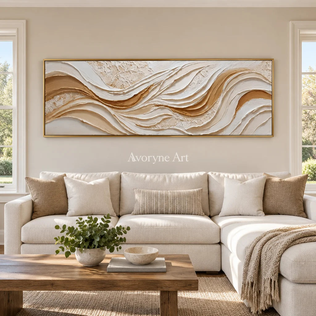 Aster Stream: Neutral Flow Relief — living gold