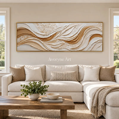 Aster Stream: Neutral Flow Relief — living gold