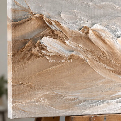 Aster Dune: Neutral Flow Relief — detail easel