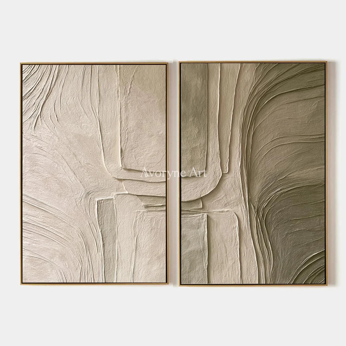 Aster Furrow: Neutral Fold Diptych — primary