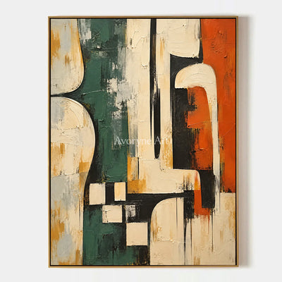 Sage Framework: Neutral Geometric Abstract Art — primary