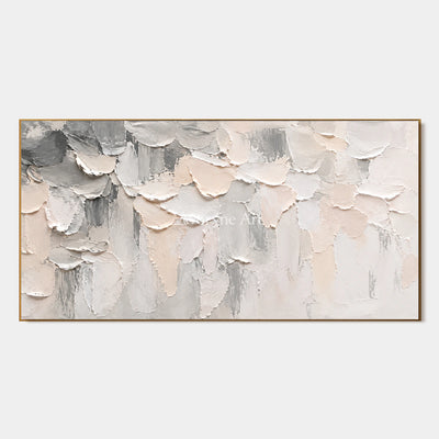Soft Ledger: Neutral Panoramic Texture Wall Art — primary