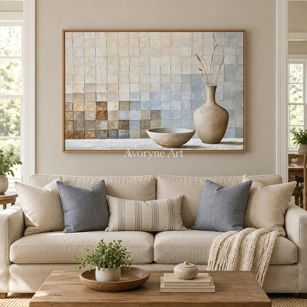 Aster Gathering: Neutral Vessel Still Life — villa wood