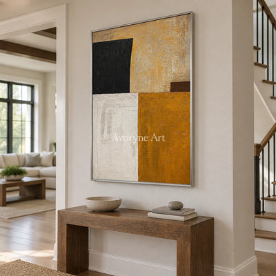 Aster Stone: Ochre Block Abstract — entry silver
