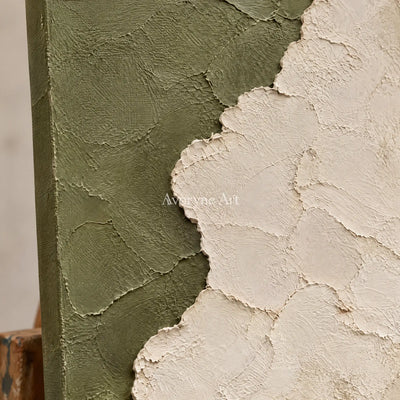Aster Stem: Olive Coastal Layers — detail easel