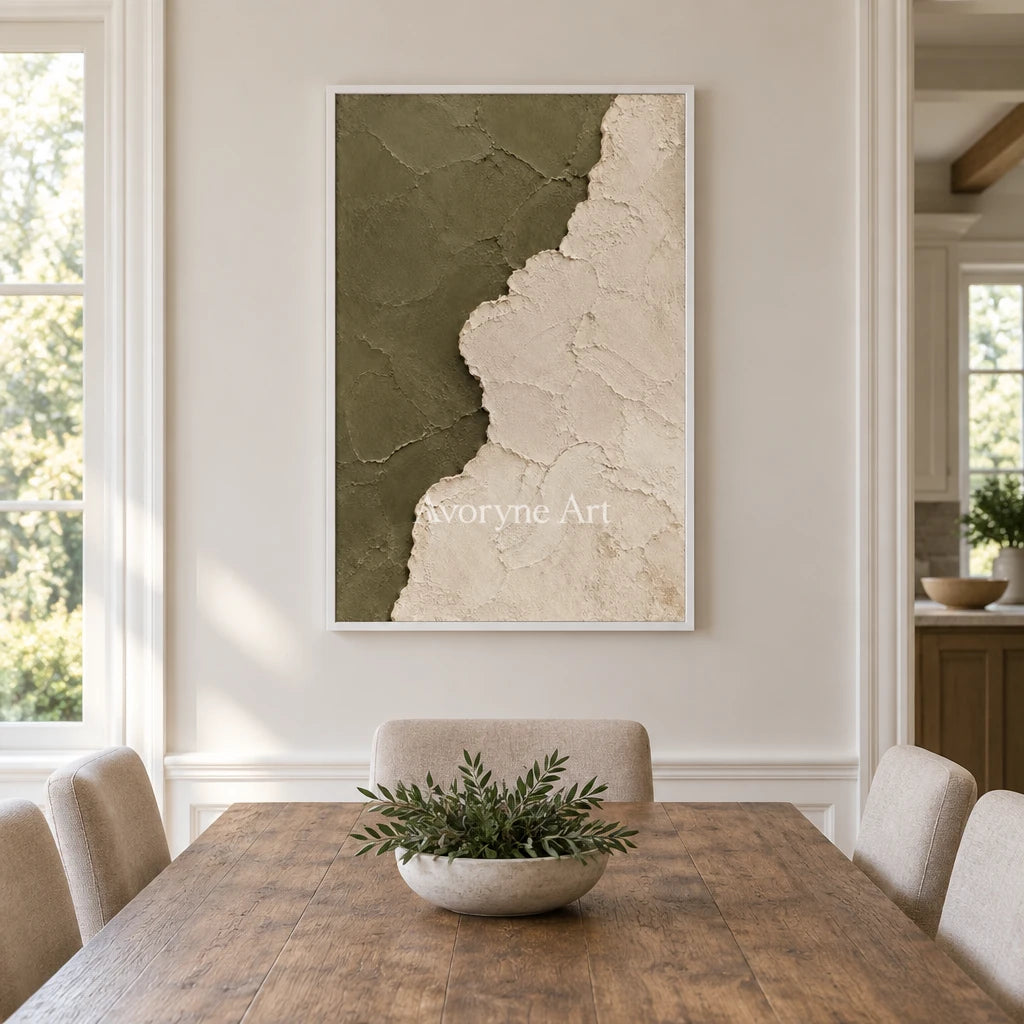 Aster Stem: Olive Coastal Layers — dining white