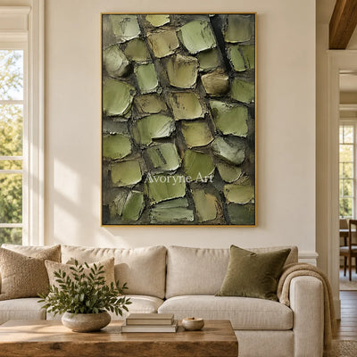 Olivara: Olive Textured Forms Wall Art — living gold