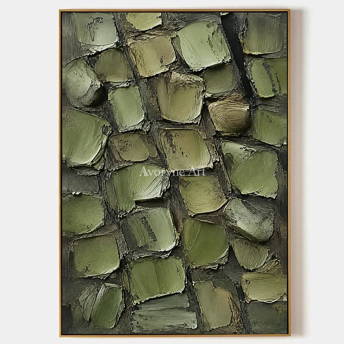Olivara: Olive Textured Forms Wall Art — primary