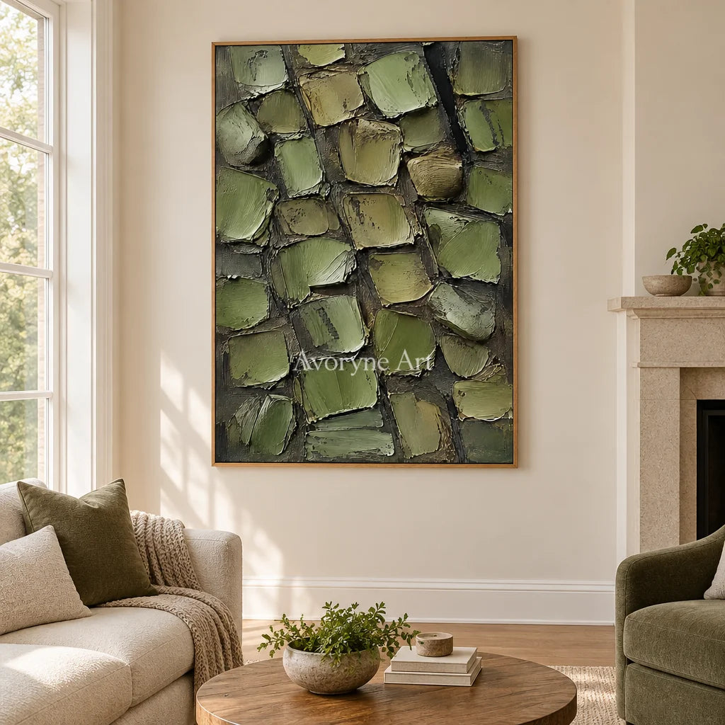 Olivara: Olive Textured Forms Wall Art — villa wood