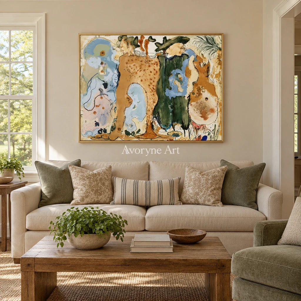 Ivory Painted Poem: Organic Botanical Art — living gold