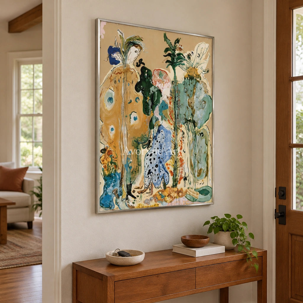 Ivory Painted Prelude: Organic Botanical Art — entry silver