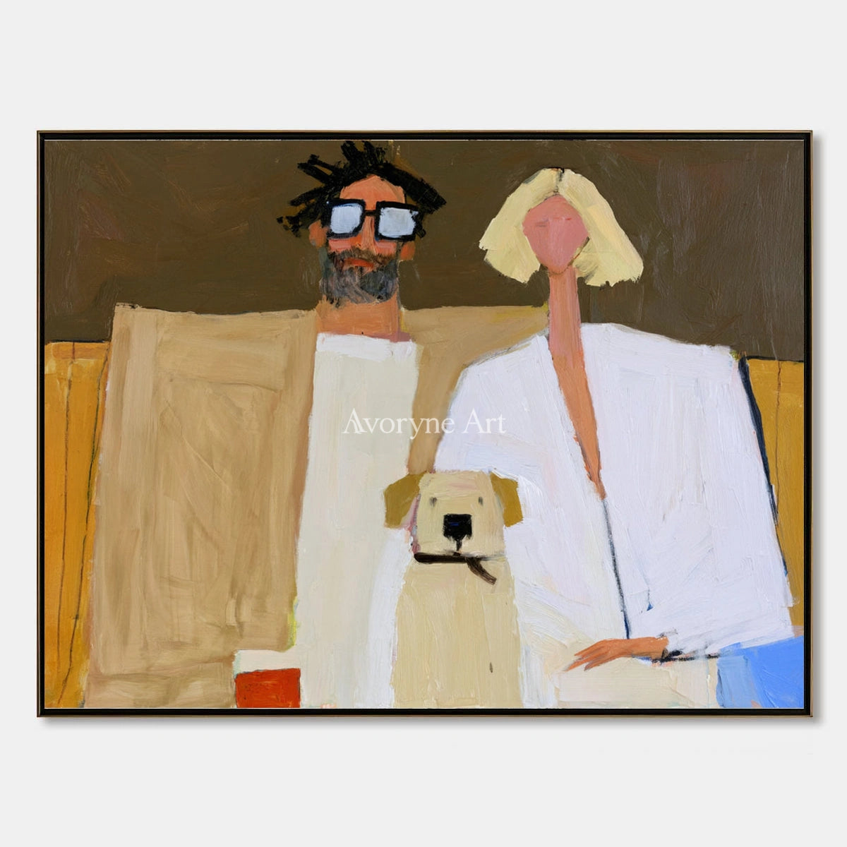 Ivory Quiet Memory: Paired Figure Art — primary