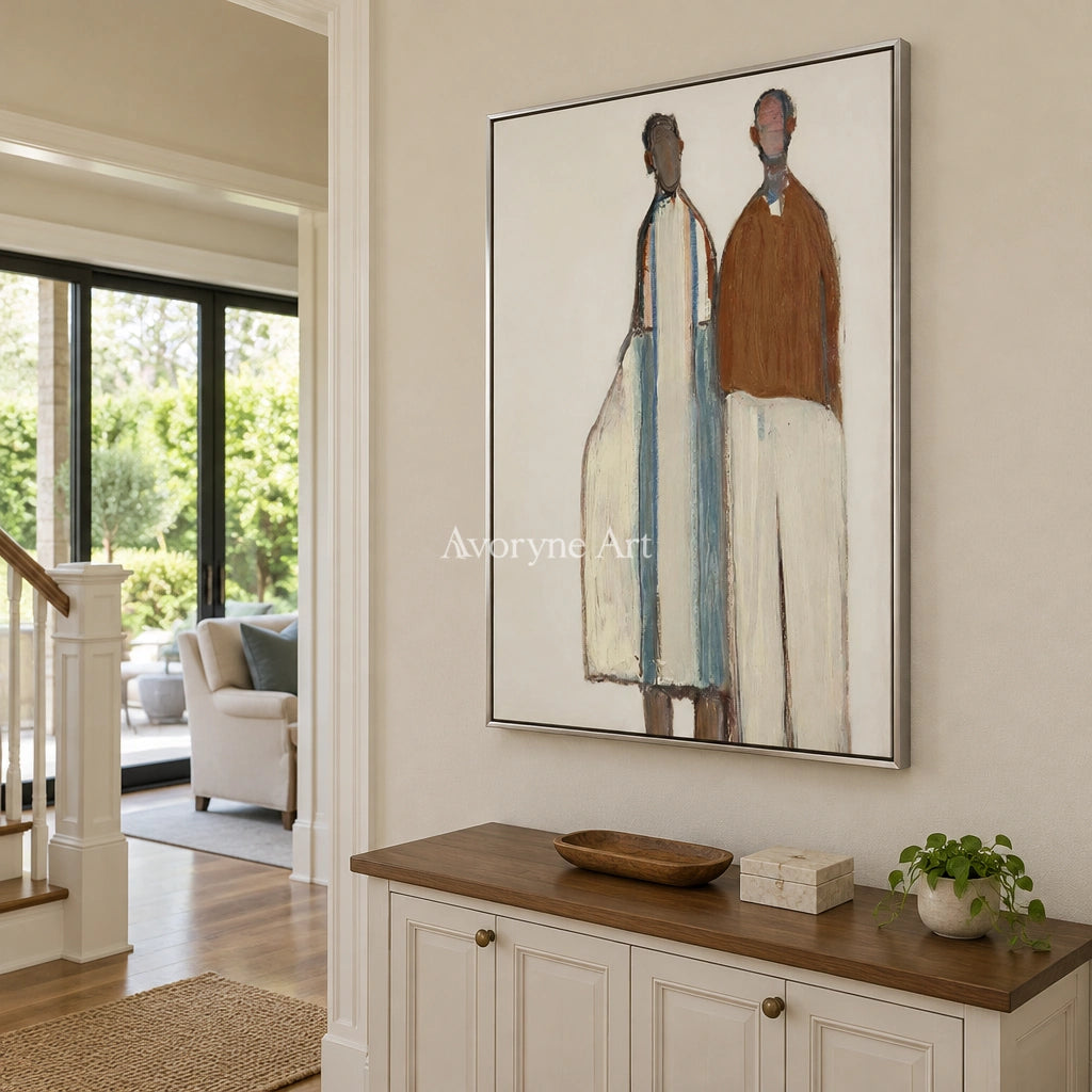 Ivory Gentle Poem: Paired Figure Art — entry silver