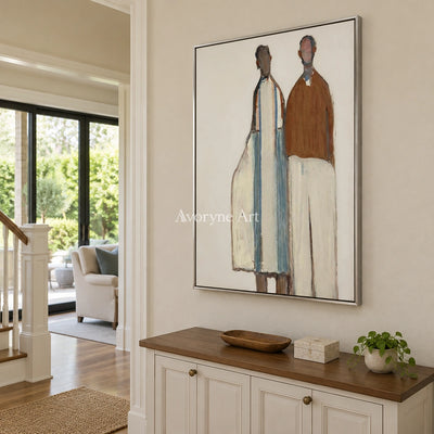 Ivory Gentle Poem: Paired Figure Art — entry silver