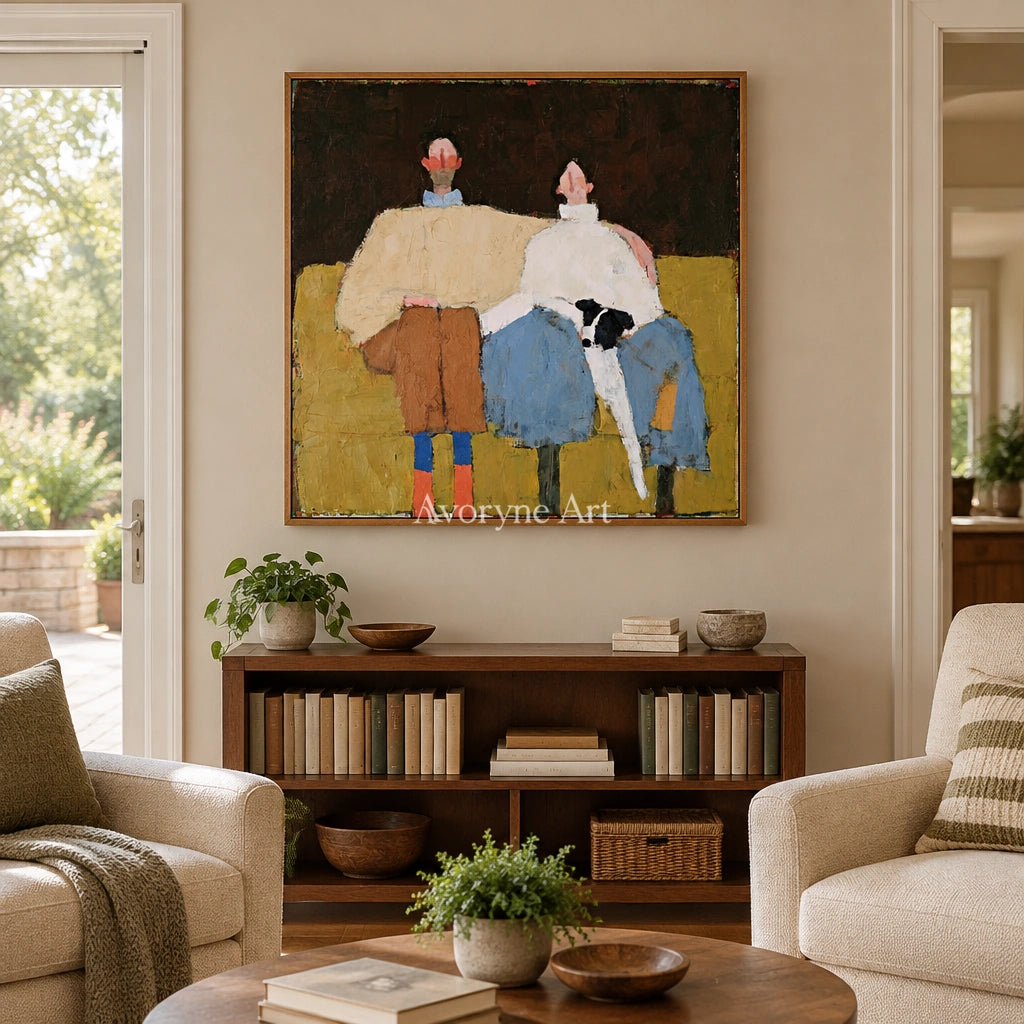 Ivory Gentle Prelude: Paired Figure Art — villa wood