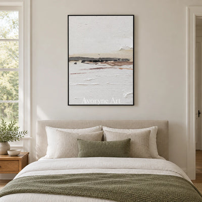 Aster Fable: Pale Fissure Abstract — bedroom black