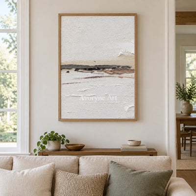 Aster Fable: Pale Fissure Abstract — villa wood