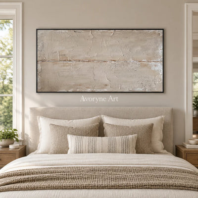Aster Echo: Pale Fissure Abstract — bedroom black