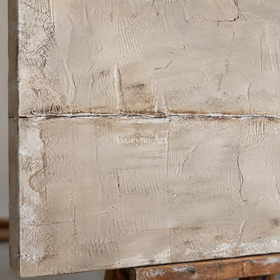 Aster Echo: Pale Fissure Abstract — detail easel