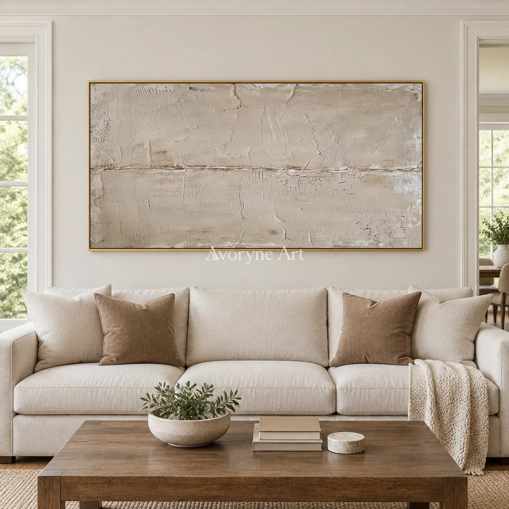 Aster Echo: Pale Fissure Abstract — living gold