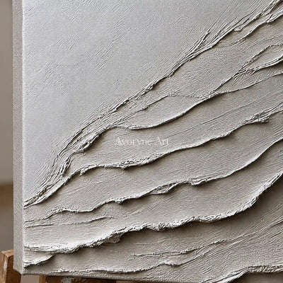 Aster Grove: Pale Layered Texture — detail easel