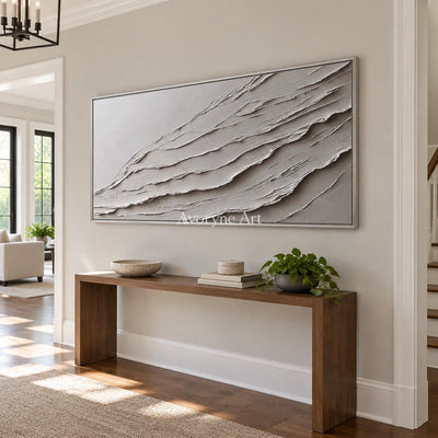 Aster Grove: Pale Layered Texture — entry silver