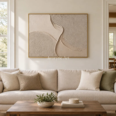 Aster Fern: Pale Layered Texture — living gold
