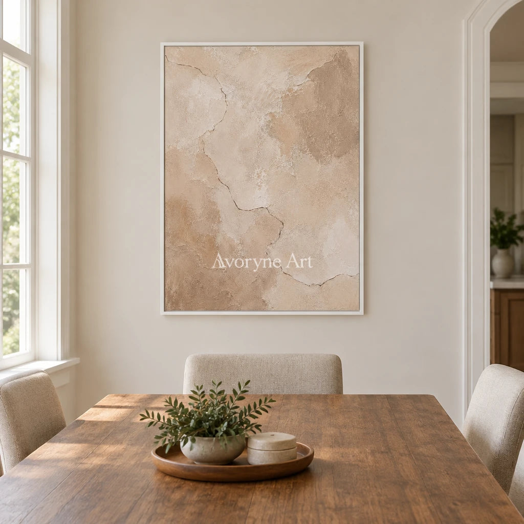Aster Moor: Pale Layered Texture — dining white