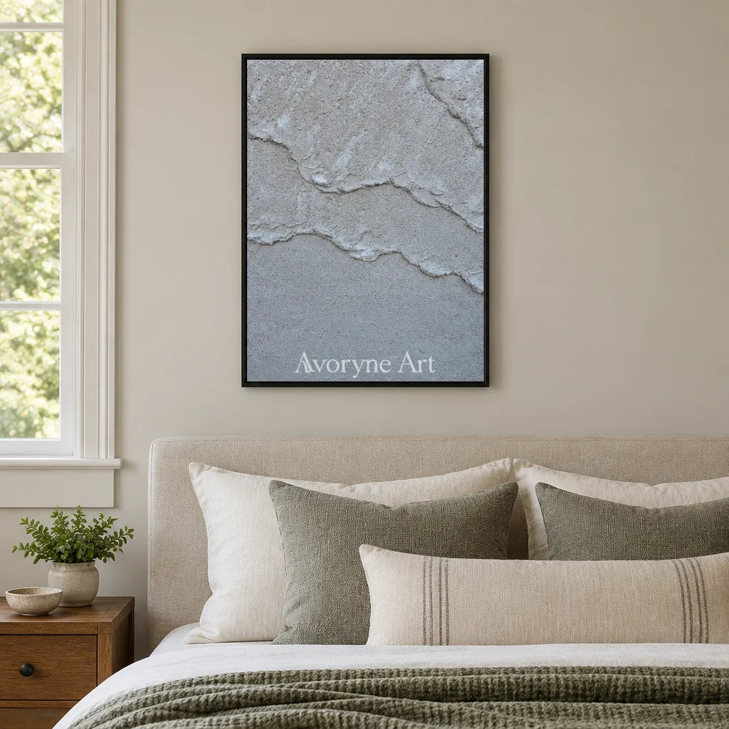 Aster Bud: Pale Layered Texture — bedroom black