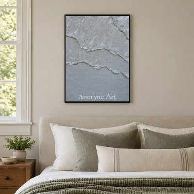 Aster Bud: Pale Layered Texture — bedroom black