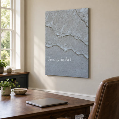 Aster Bud: Pale Layered Texture — office frameless