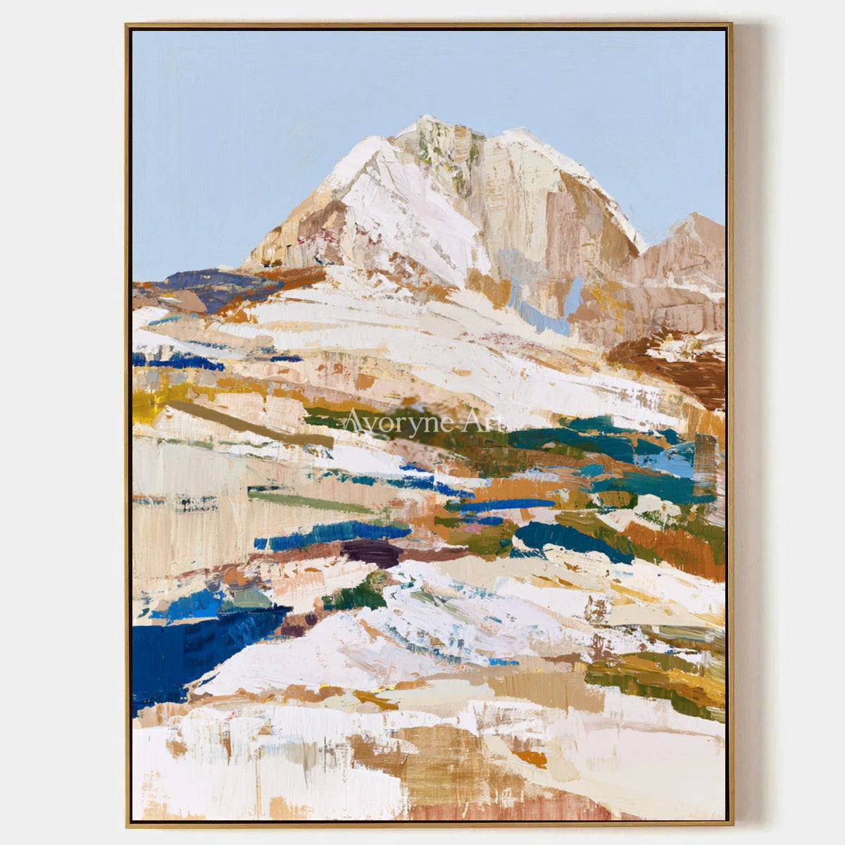 Ivory Gentle Echo: Pale Mountain Art — primary